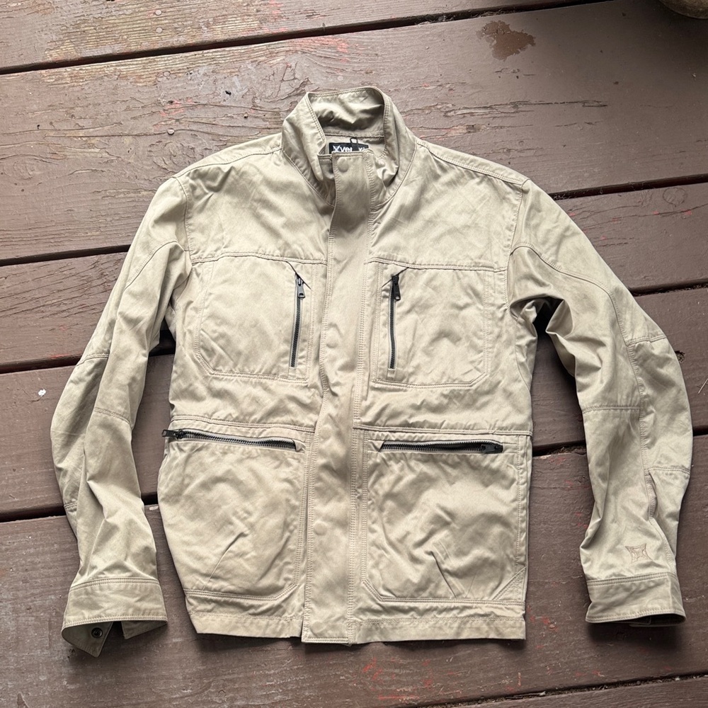 Men's Beige Military Field Jacket